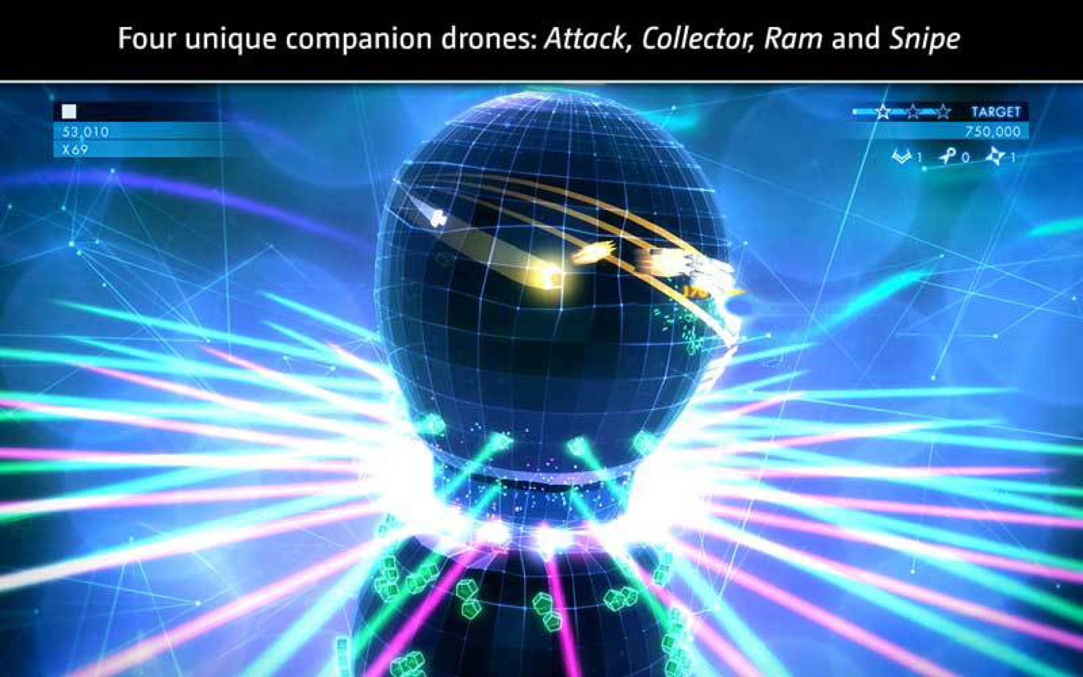 geometry wars 3 dimensions evolved best drone
